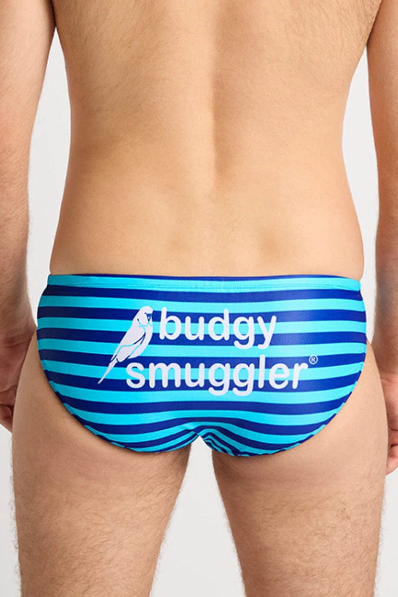 Budgy Smuggler Sailor Stripes Double Blue Budgy Smuggler Sailor Stripes Dobule Blue Splash Swimwear Underwear