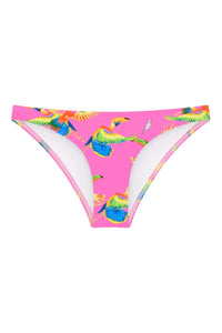 Budgy Smuggler Shelly Bottom in Flying Parrots Shelly Bottom in Flying Parrots Splash Swimwear Bikini Bottoms