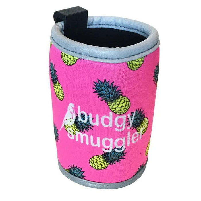 Budgy Smuggler Stubby Coolers With Clip Splash Swimwear Underwear Pink Pineapples 1000015058