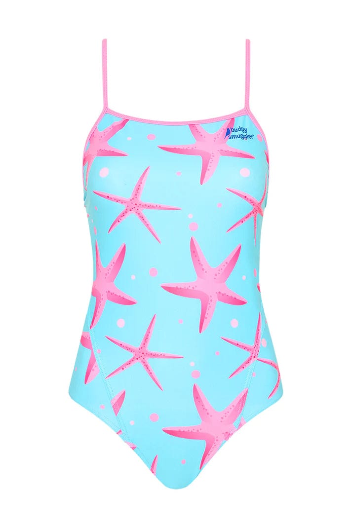 Thin Strap Racer One Piece In Starkers - Budgy Smuggler - Splash Swimwear  - B1G1, Budgy Smuggler, May23, new arrivals, new swim, One Pieces, womens budgy smuggler - Splash Swimwear 