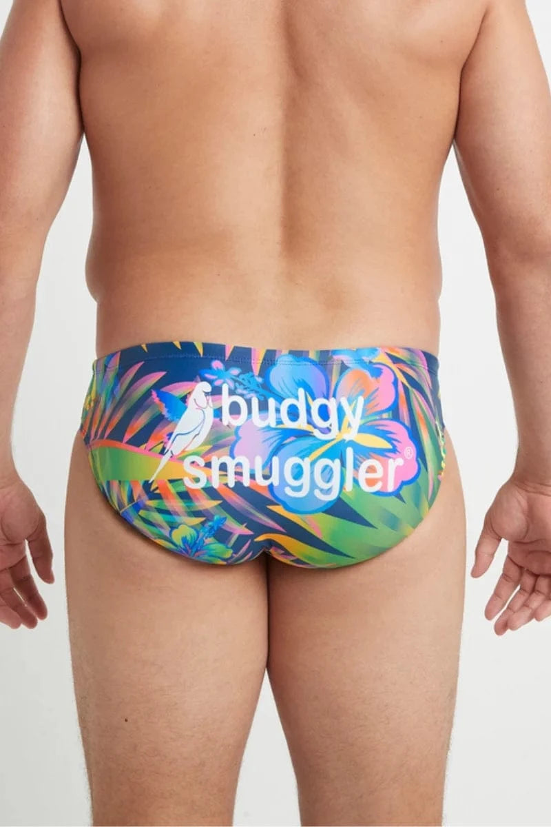 Budgy Smuggler Tropic Thunder Budgy Smuggler Palm Trees Splash Swimwear Mens Brief