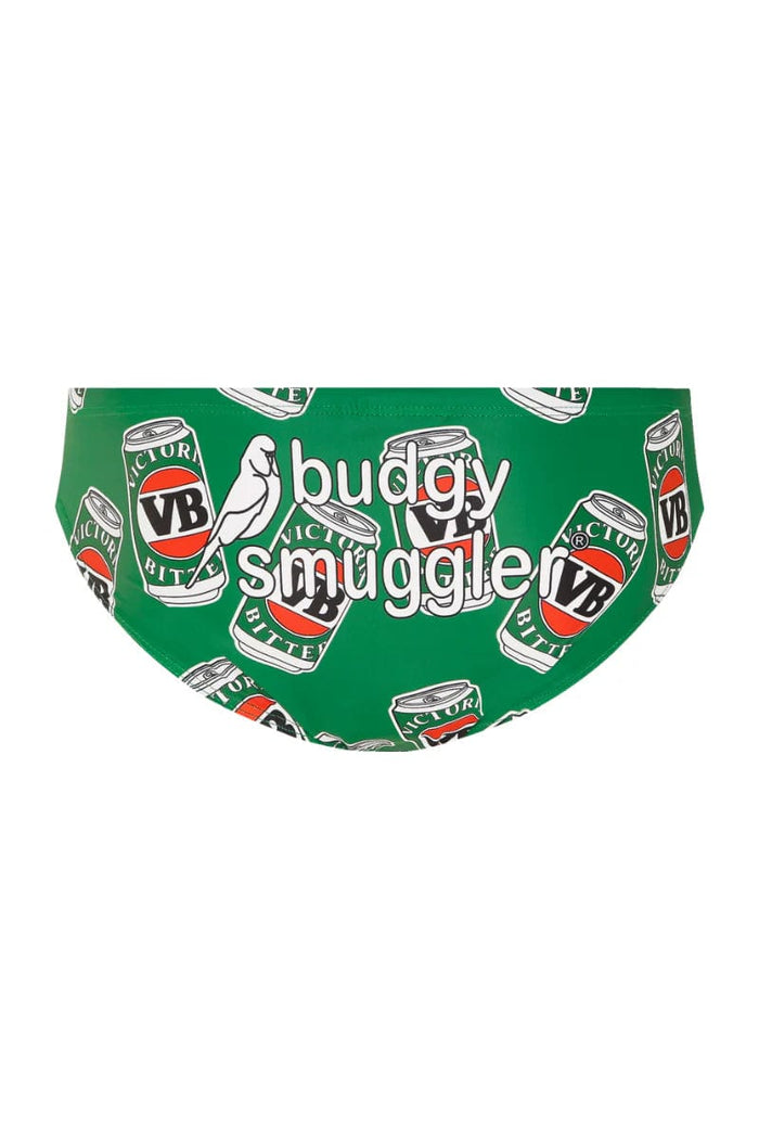 Budgy Smuggler VB Green Grenade* Budgy Smugglers - VB Classic Green Splash Swimwear Underwear