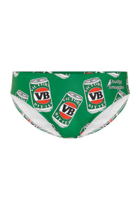 Budgy Smuggler VB Green Grenade* Budgy Smugglers - VB Classic Green Splash Swimwear Underwear