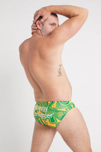 Budgy Smuggler Wallabies Indigenous Budgy Smuggler Wallabies Indigenous Splash Swimwear Underwear