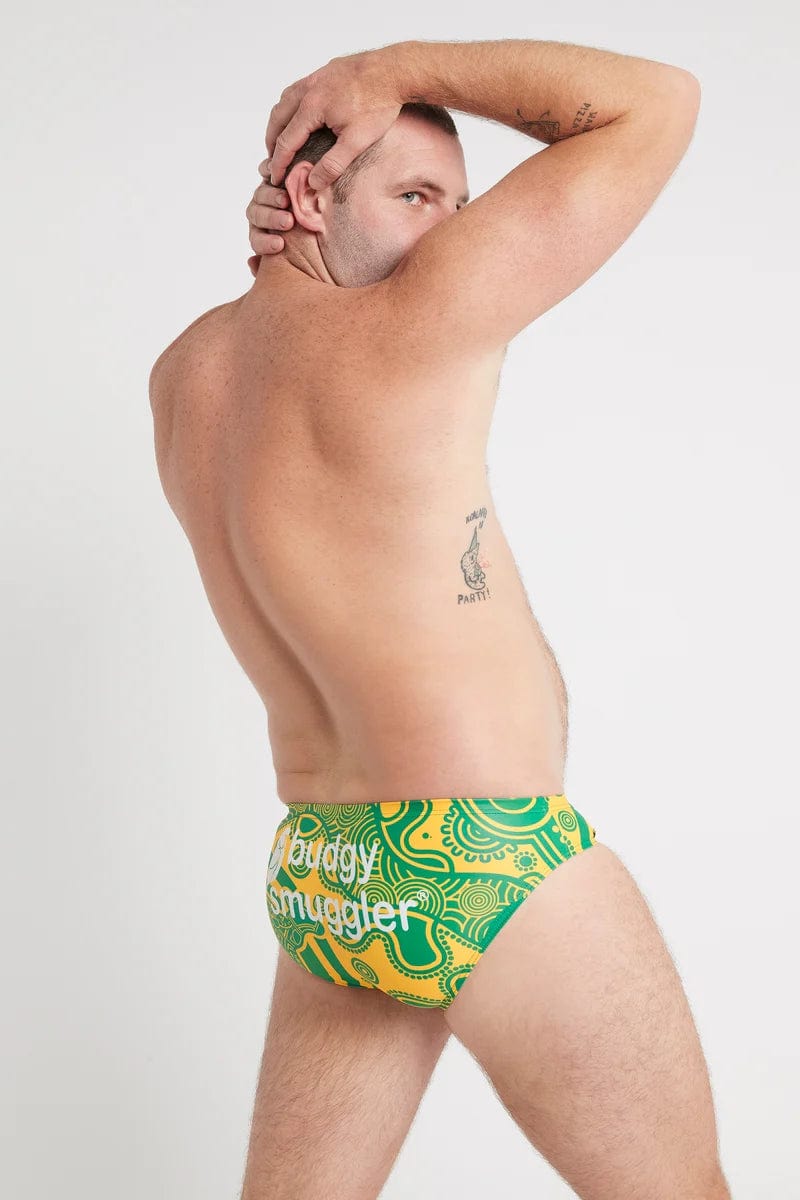 Budgy Smuggler Wallabies Indigenous Budgy Smuggler Wallabies Indigenous Splash Swimwear Underwear