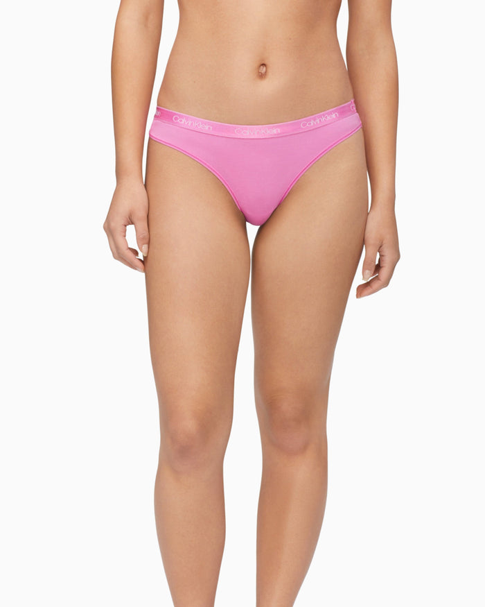 Calvin Klein Cotton Essentials Thong Splash Swimwear Knickers