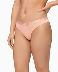 Calvin Klein Cotton Essentials Thong Splash Swimwear Knickers