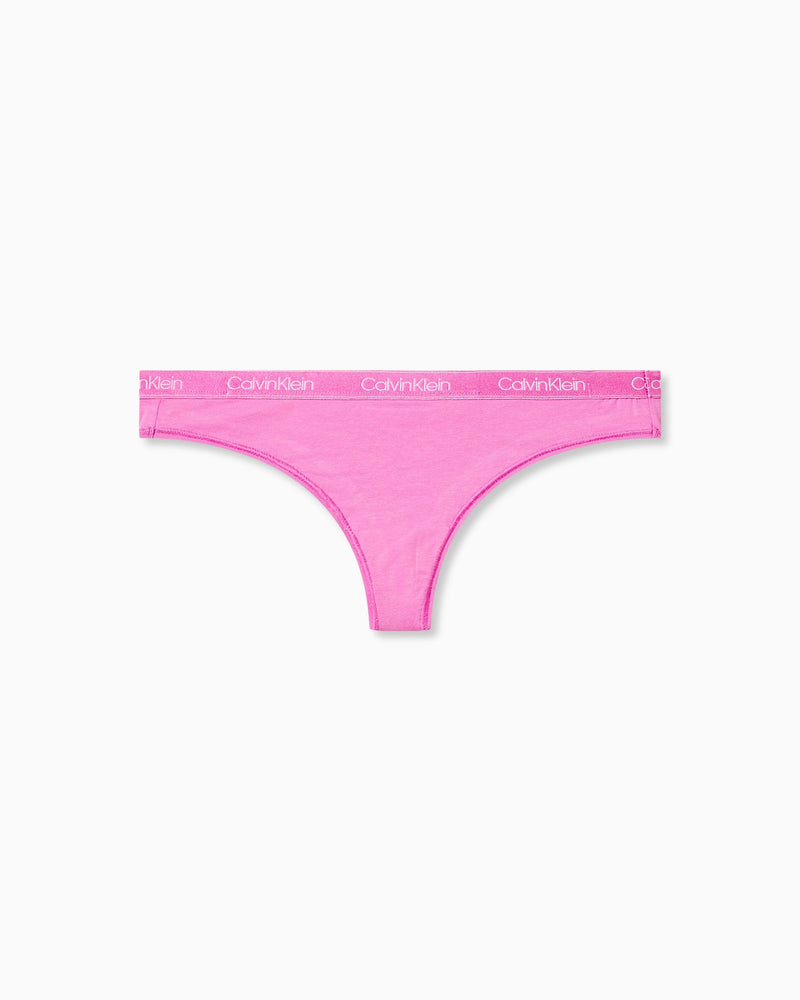 Calvin Klein Cotton Essentials Thong QD3748 Splash Swimwear Knickers XS / Lilac Rain 9349476490009