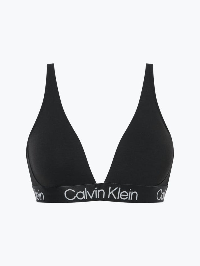 Calvin Klein Modern Structure Triangle Bra QF6683 Splash Swimwear Lingerie L / White 9349476676533