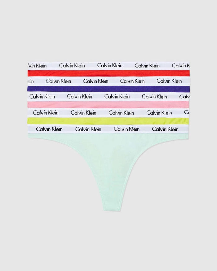 Calvin Klein Pride Thongs - Violet/Rose/Tuscan/Citrina/Cucumber Splash Swimwear Lingerie