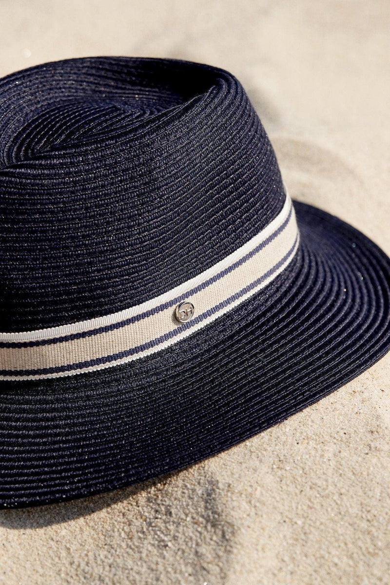 Canopy Bay Huntingdale Fedora - Navy DH008 Splash Swimwear Hats 9328897025717