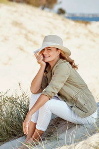 Canopy Bay Peta Fedora - Mix Camel/Ivory Canopy Bay Peta Fedora - Mix Camel/Ivory Splash Swimwear