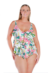 Capriosca Bora Bora 3 Tier Tankini Top Splash Swimwear Swim Dress, Tankini & One Piece