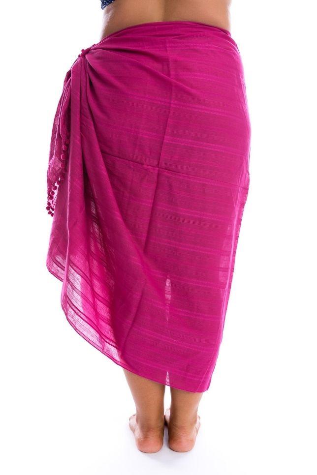 Capriosca Capriosca Cotton Pom Pom Sarong Capriosca Cotton Pom Pom Sarong Splash Swimwear Sarongs