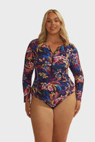 Capriosca Capriosca Majorca Long Sleeve One Piece Capriosca Majorca Long Sleeve One Piece Splash Swimwear One Pieces