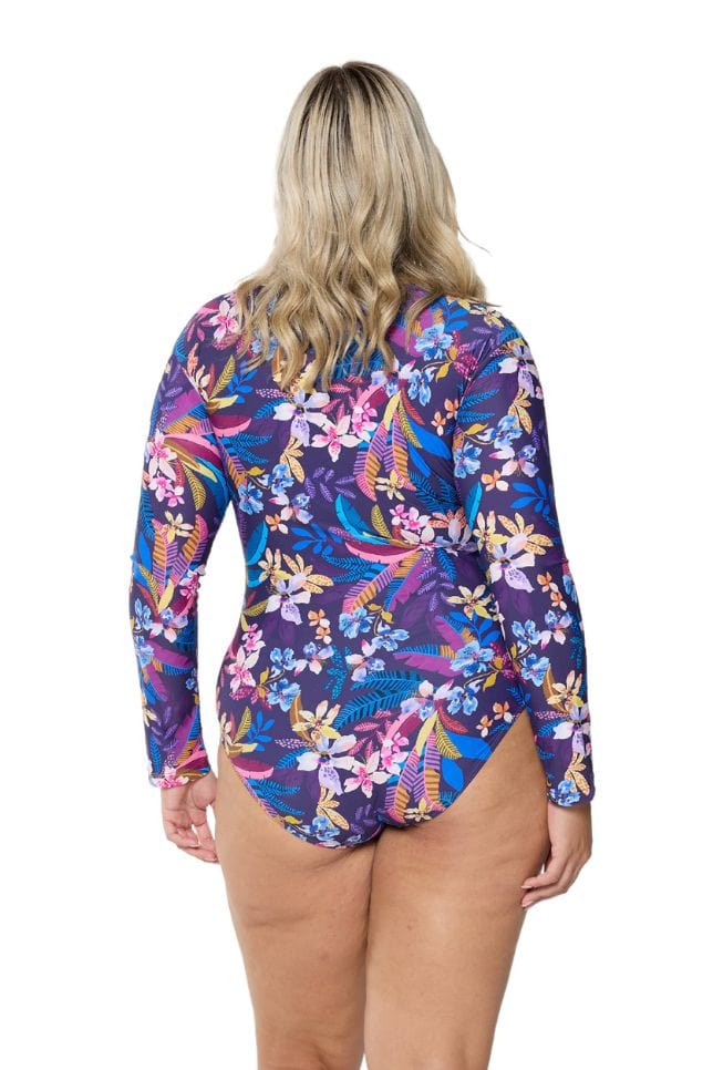Capriosca Capriosca Majorca Long Sleeve One Piece Capriosca Majorca Long Sleeve One Piece Splash Swimwear One Pieces