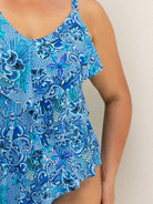 Capriosca Capriosca Mermaid 3 Tier Tankini Top Capriosca Mermaid 3 Tier Tankini Top Splash Swimwear One Pieces
