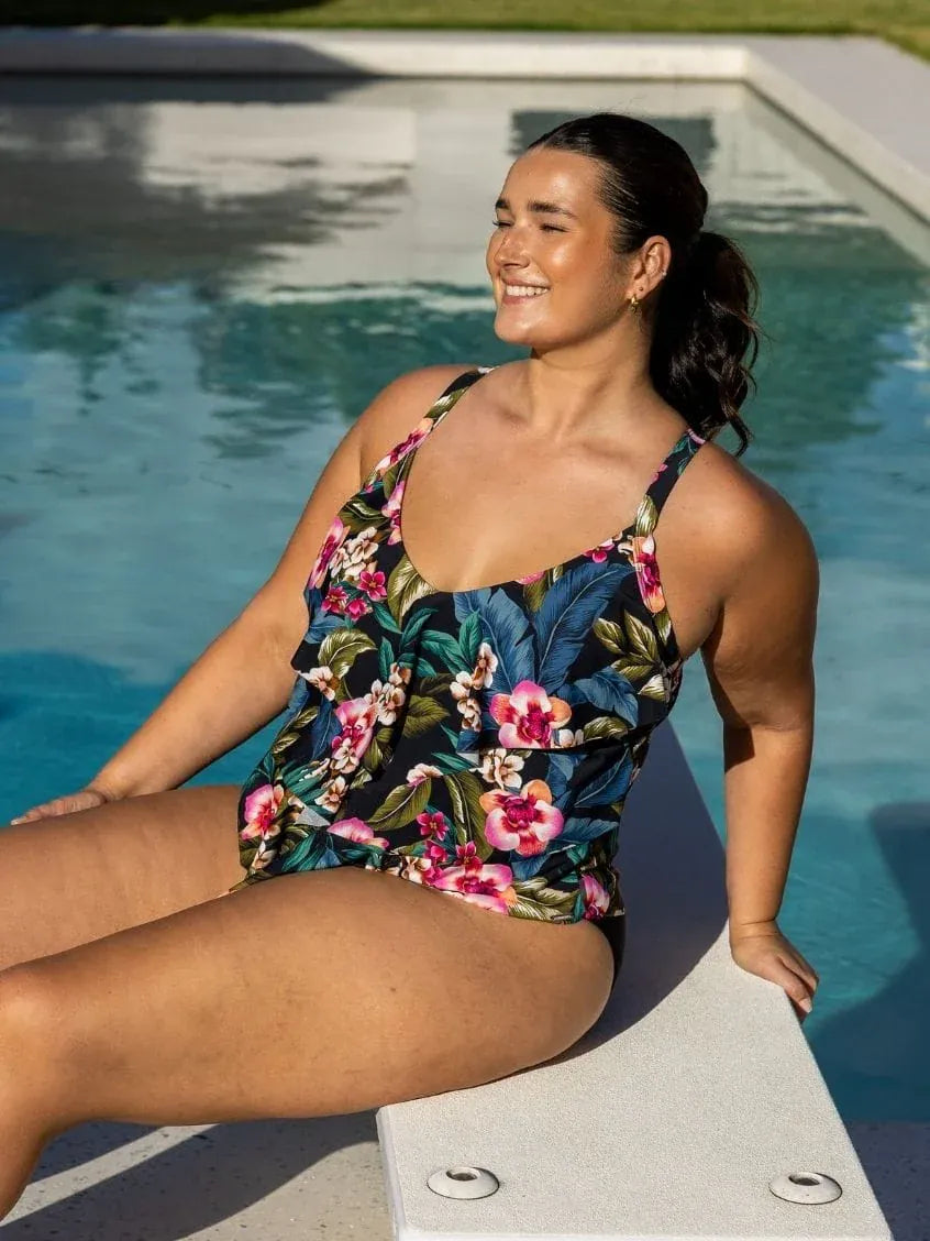 Capriosca Capriosca Waikiki 3 Tier Tankini Top Capriosca Waikiki 3 Tier Tankini Top Splash Swimwear Tankini Tops