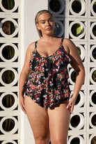 Capriosca Capriosca Wildberries 3 Tier Tankini Top Capriosca Wildberries 3 Tier Tankini Top Splash Swimwear Tankini Tops