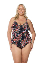 Capriosca Capriosca Wildberries 3 Tier Tankini Top Capriosca Wildberries 3 Tier Tankini Top Splash Swimwear Tankini Tops