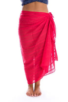 Capriosca Cotton Pom Pom Sarong Splash Swimwear Sarongs