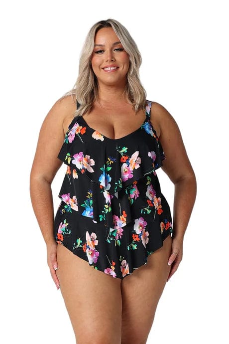 Capriosca One Pieces Malibu 3 Tier Tankini Top Capriosca Malibu 3 Tier Tankini Top