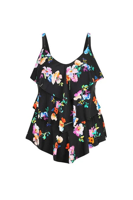 Capriosca One Pieces Malibu 3 Tier Tankini Top Capriosca Malibu 3 Tier Tankini Top