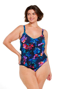 Montego 3 Tier One Piece - Capriosca - Splash Swimwear  - capriosca, Nov23, One Pieces, plus size, tummy control, Womens, womens swim - Splash Swimwear 