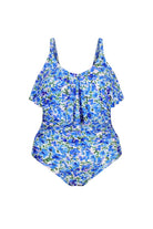 Capriosca Pansy Long Frill V Neck One Piece Capriosca Pansy Long Frill V Neck One Piece Splash Swimwear One Pieces