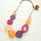 Cinnamon Creations Cinnamon Pink Mix Button Necklace n7-1378jhuy Cinnamon Pink Mix Button Necklace Splash Swimwear Accessories 1000030597
