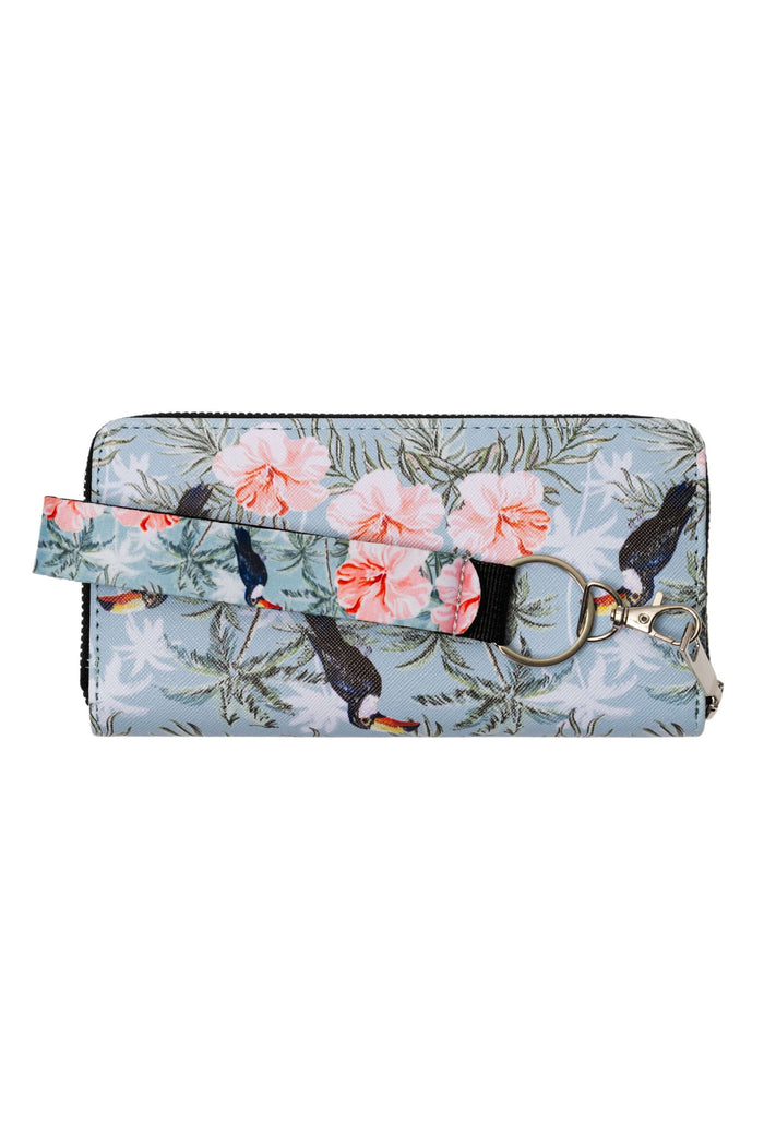 Collectapic Womens Wallet w/ Key Tag - Toucan & Hibiscus CWW-002 Splash Swimwear 1000018623