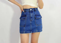 Country Denim Denim Cargo Skirt Denim Cargo Skirt Splash Swimwear