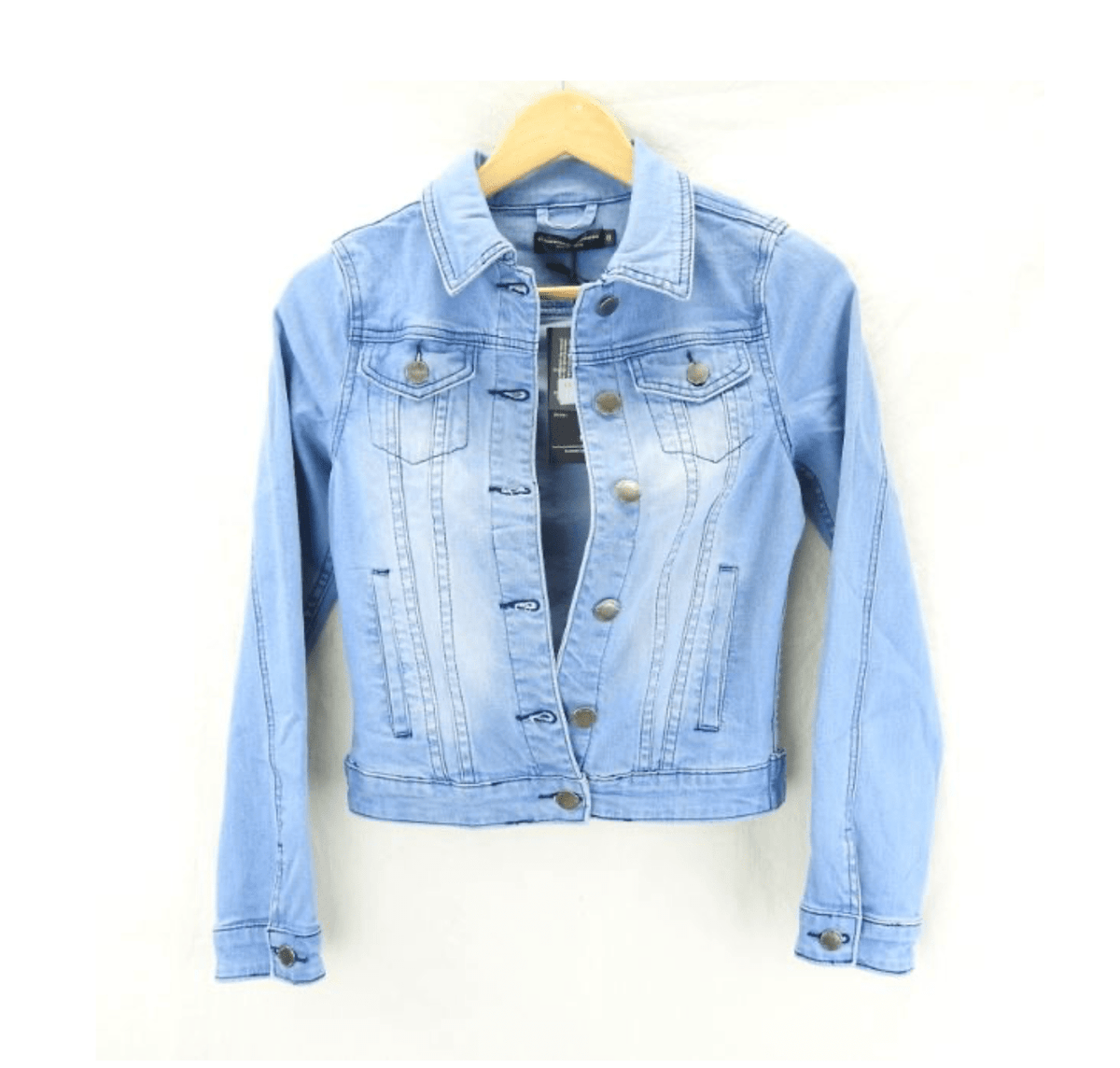 Country Denim Light Wash Stretch Denim Jacket