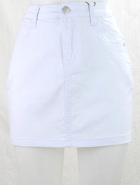 Country Denim Mini Skirt - White Splash Swimwear