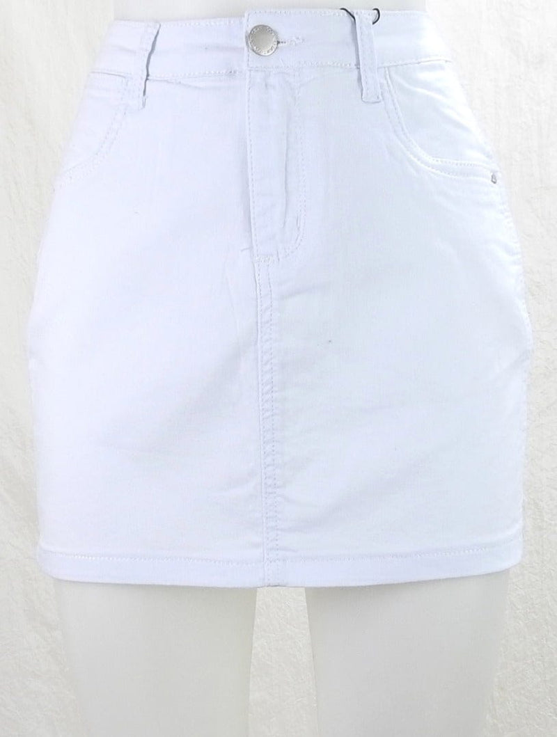 Country Denim Mini Skirt - White Splash Swimwear