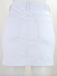 Country Denim Mini Skirt - White Splash Swimwear