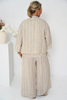 Donna Donna Donna Donna Enzo Jacket - Beige 120251 Donna Donna Enzo Jacket - Beige Splash Swimwear Jackets & Jumpers One size