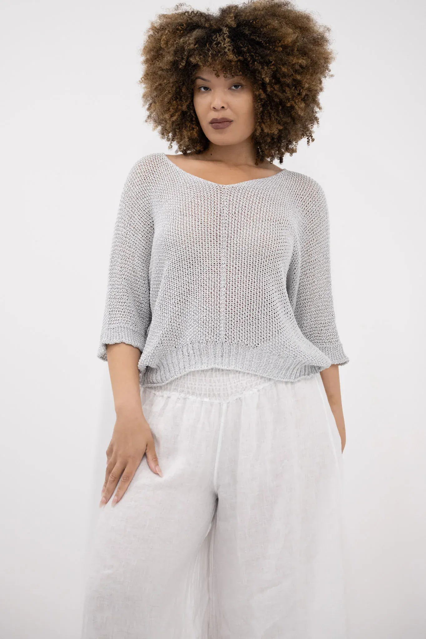 Donna Donna Donna Donna Florence Top FLORENCETS Florence Top 23252 | Donna Donna Splash Swimwear Clothing Top Silver / OS