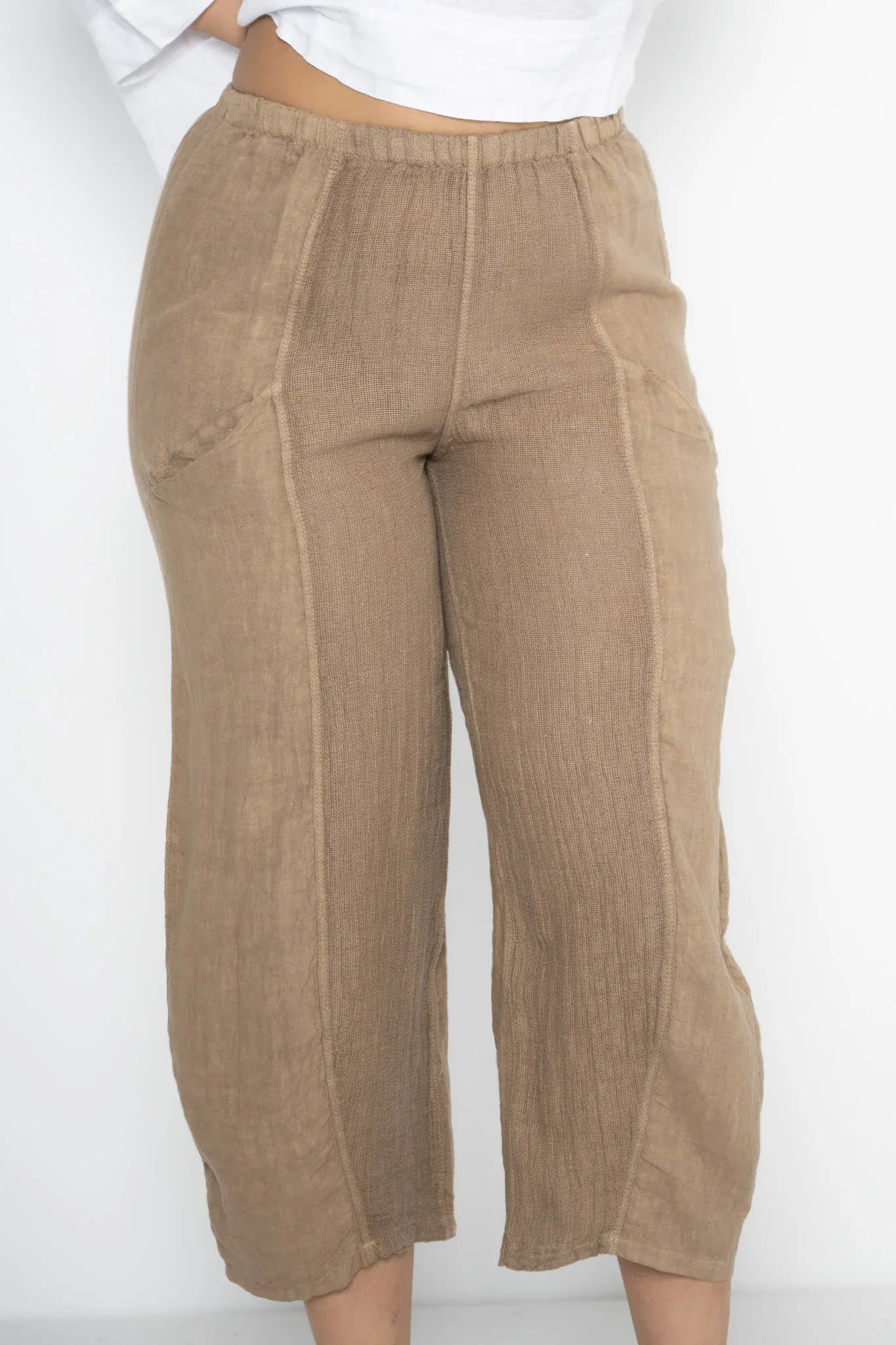 Donna Donna Donna Donna Golossa Pant - Camel Donna Donna Golossa Pant - Camel Splash Swimwear Pants