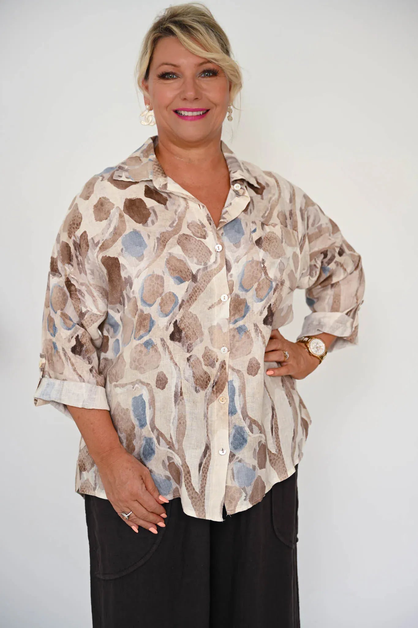 Donna Donna Donna Donna Lamonde Top LAMONDETB Lamonde Top 0494 | Donna Donna Splash Swimwear Clothing Top Beige / OS