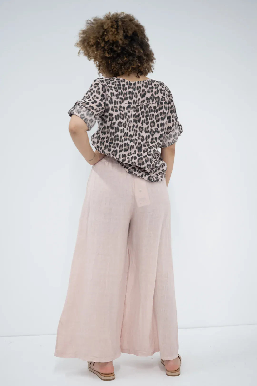 Donna Donna Donna Donna Linen Collot Pant - Cipria Pink Donna Donna Linen Collot Pant - Cipria Pink Splash Swimwear Pants O/S COLLOTPIN