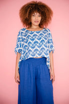 Donna Donna Donna Donna Linen Collot Pant - Royal Blue 5201RY Donna Donna Linen Collot Pant - Royal Blue Splash Swimwear Pants O/S 5201RY