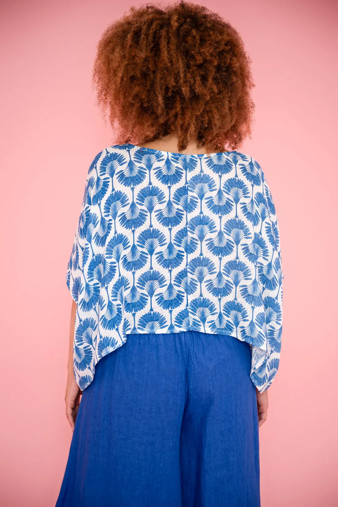 Donna Donna Donna Donna Linen Collot Pant - Royal Blue 5201RY Donna Donna Linen Collot Pant - Royal Blue Splash Swimwear Pants O/S 5201RY