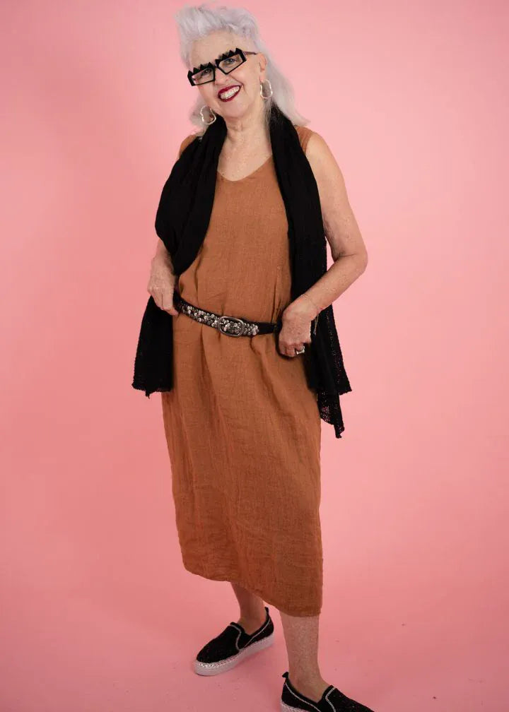 Donna Donna Donna Donna Lisa Dress - Cinnamon Donna Donna Lisa Dress - Cinnamon Splash Swimwear Dresses