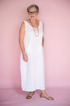 Donna Donna Donna Donna Lisa Dress - White Donna Donna Lisa Dress - White Splash Swimwear Dresses