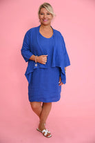 Donna Donna Donna Donna Lisa Short Dress - Royal Blue Donna Donna Lisa Dress - White Splash Swimwear Dresses