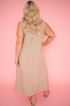 Donna Donna Donna Donna Marcellina Sleeveless Dress - Cashmere Marcellina Dress 12022 Cashmere | Donna Donna Splash Swimwear Dress
