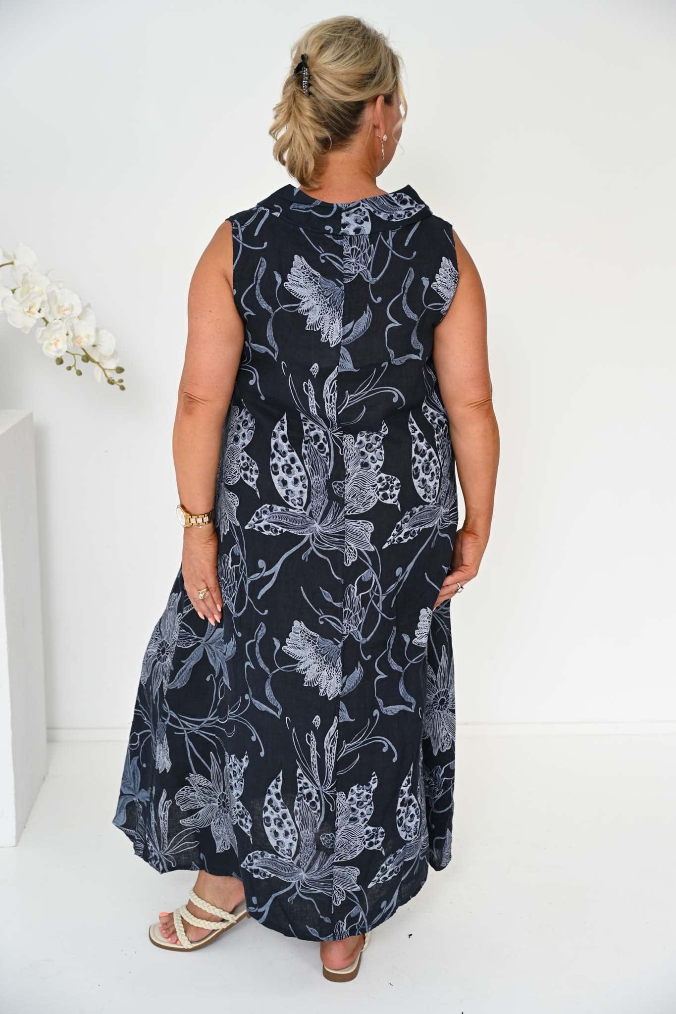 Donna Donna Donna Donna Rani Dress - Navy Donna Donna Rani Dress - Navy Splash Swimwear Dresses