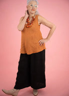 Donna Donna Donna Donna Runaway Culotte Pants 14042 Donna Donna Runaway Culotte Pants Splash Swimwear Pants O/S / Black