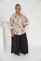 Donna Donna Donna Donna Runaway Culotte Pants 14042 Donna Donna Runaway Culotte Pants Splash Swimwear Pants O/S / Coco